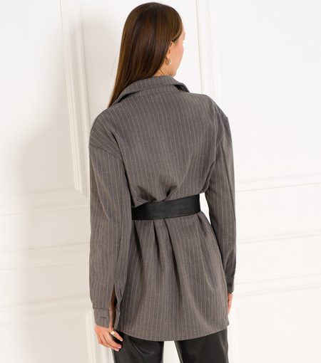 Top Due Linee - Grey -