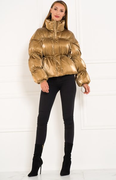 Chaqueta de invierno para mujer Due Linee - Dorado -