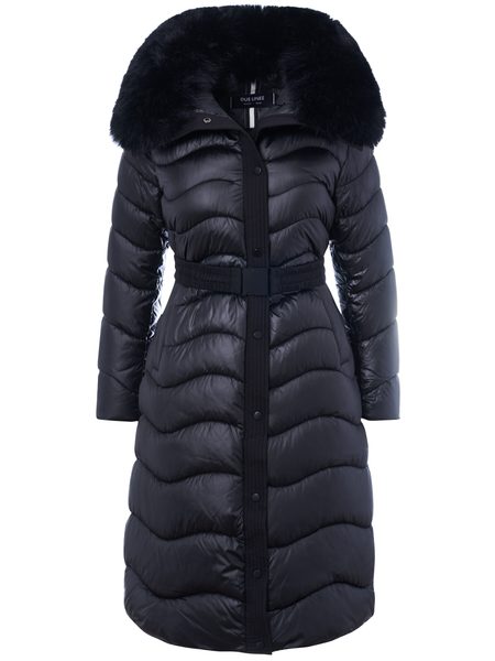 Due Linee Geacă de iarnă de damă - Neagră -