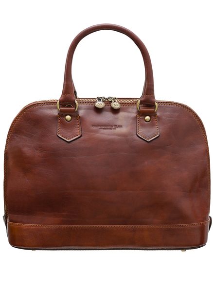 Real leather handbag Glamorous by GLAM - Brown -