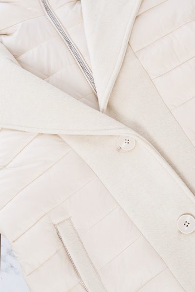 Due Linee Geacă de iarnă de damă - Crem -