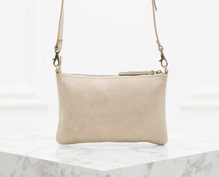 Leather clutch Glamorous by GLAM - Beige -