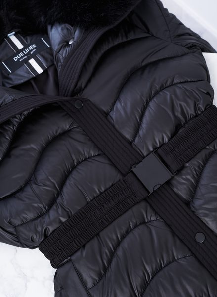 Due Linee Geacă de iarnă de damă - Neagră -