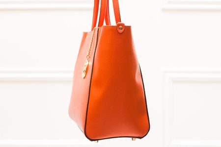 Bolso de cuero de mano para mujer Glamorous by GLAM - Naranja -