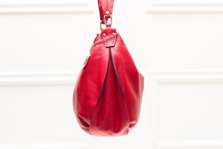 Real leather shoulder bag Glamorous by GLAM - Red -