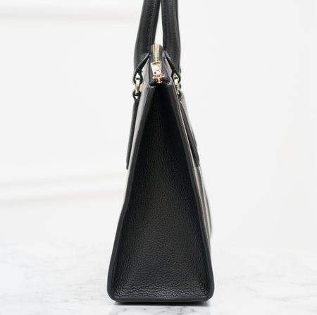 Real leather handbag Furla - Black -