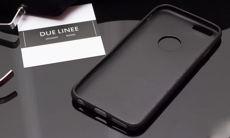 Custodia per iPhone 6/6S Due Linee - Nero