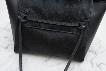 Bolso de cuero de mano para mujer Glamorous by GLAM - Negro -