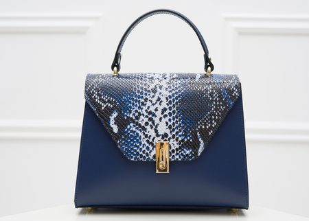 Bolso de cuero de mano para mujer Glamorous by GLAM - Azul -