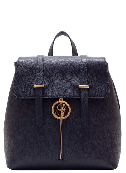 Women's real leather backpack Glamorous by GLAM - Dark blue -