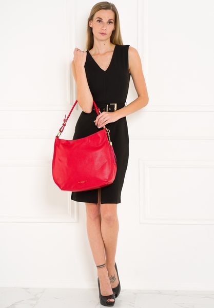 Real leather shoulder bag Glamorous by GLAM - Red -