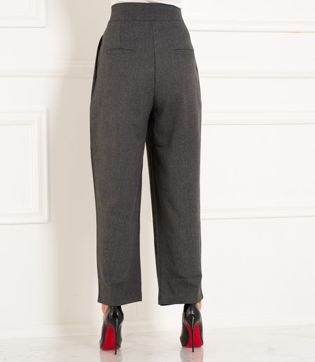 Pantalones de mujer Due Linee - Gris -