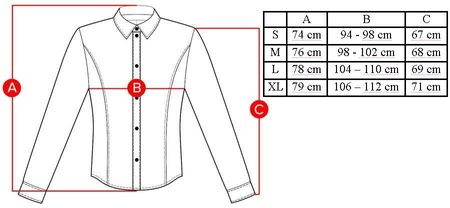 Pánská košile bez límečku černá -