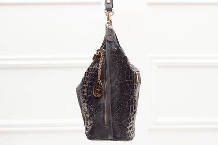 Bolso de hombro de cuero para mujer Glamorous by GLAM - Gris -