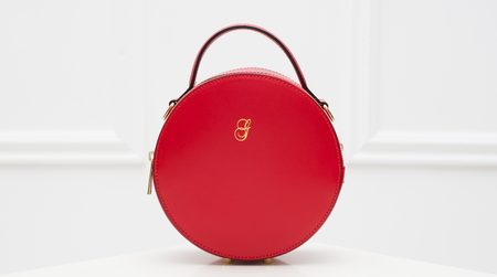 Real leather crossbody bag Glamorous by GLAM - Red -