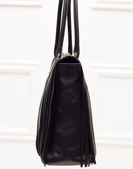 Bolso de hombro de cuero para mujer Glamorous by GLAM - Negro -