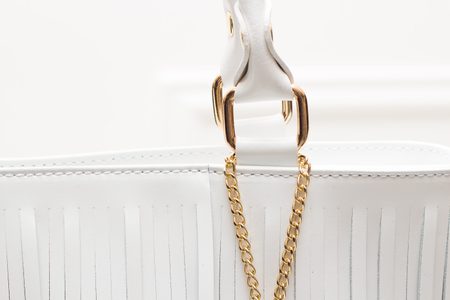 Real leather handbag Glamorous by GLAM - White -