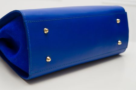 Bolso de cuero de mano para mujer Glamorous by GLAM - Azul -