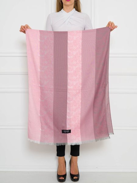 Foulard donna Due Linee - Rosa -