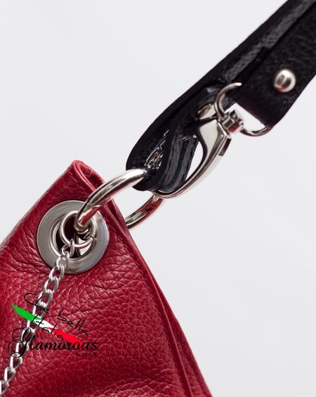 Borsa a spalla da donna in pelle Glamorous by GLAM - Rosso -