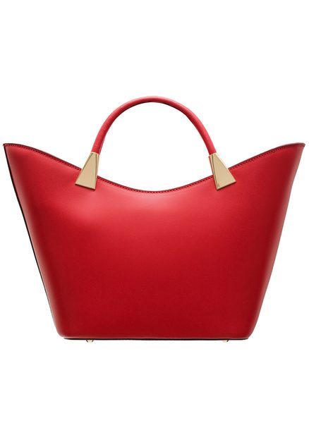 Real leather handbag Glamorous by GLAM - Red -