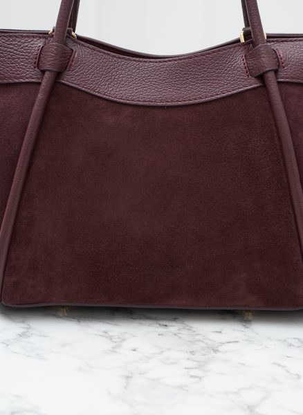 Real leather handbag Glamorous by GLAM - Wine -