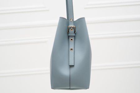 Real leather shoulder bag Glamorous by GLAM - Blue -