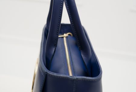 Real leather handbag Glamorous by GLAM - Blue -