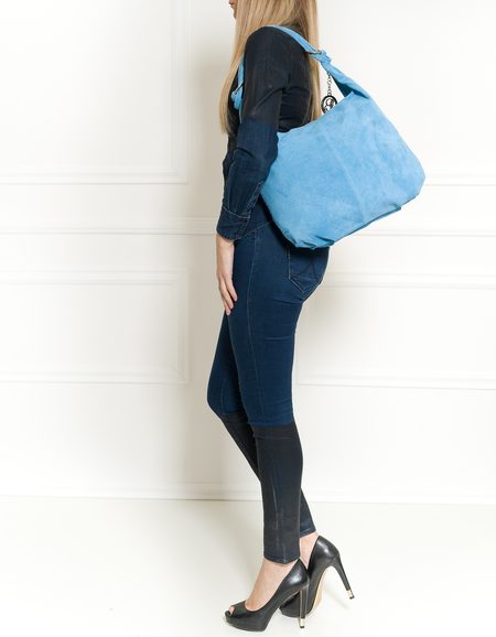 Bolso de hombro de cuero para mujer Glamorous by GLAM - Azul