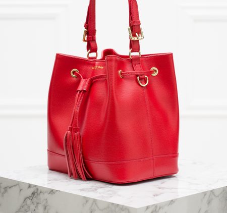 Real leather handbag Glamorous by GLAM - Red -