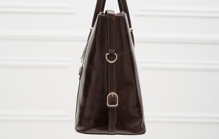 Real leather handbag Glamorous by GLAM - Brown -