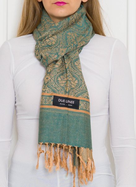 Women's scarf Due Linee - Green -