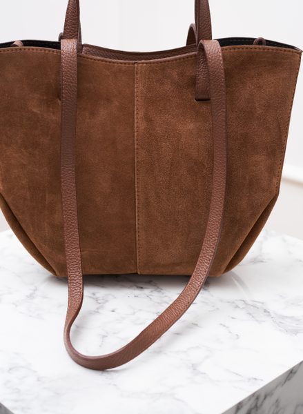 Real leather shoulder bag Glamorous by GLAM - Brown -