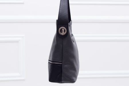 Real leather shoulder bag Glamorous by GLAM - Grey -