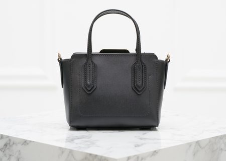 Emporio Armani kožená kabelka - černá