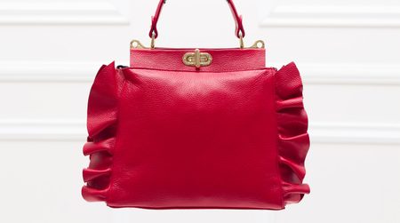 Real leather handbag Glamorous by GLAM - Red -