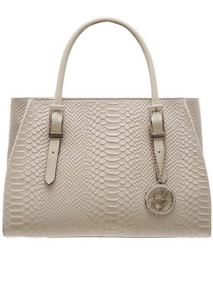 Bolso de cuero de mano para mujer Glamorous by GLAM - Beige -