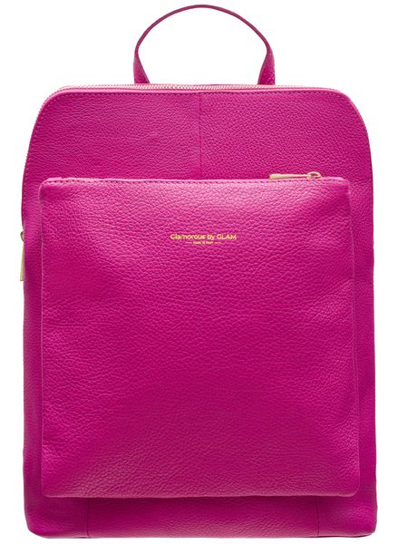 Women's real leather backpack Glamorous by GLAM - Pink -