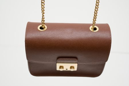 Real leather crossbody bag Glamorous by GLAM - Brown -