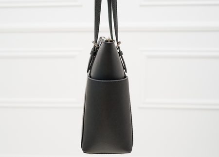 Bolso de hombro de cuero para mujer Michael Kors - Negro -