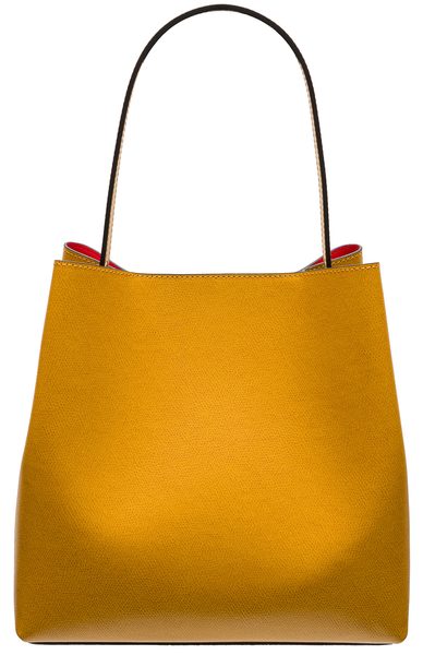 Kožená kabelka MARIA - okrová žltá -