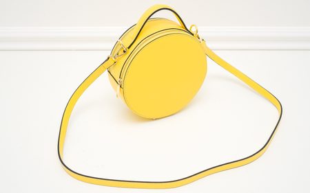 Real leather crossbody bag Glamorous by GLAM - Yellow -