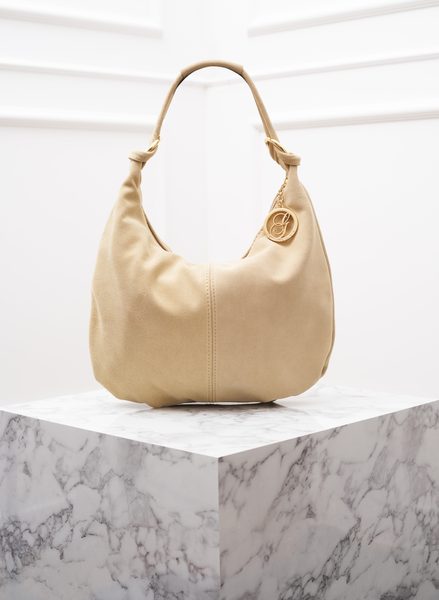 Dámská semišová kabelka béžová -