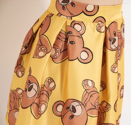 Dámská sukně teddy - žlutá -