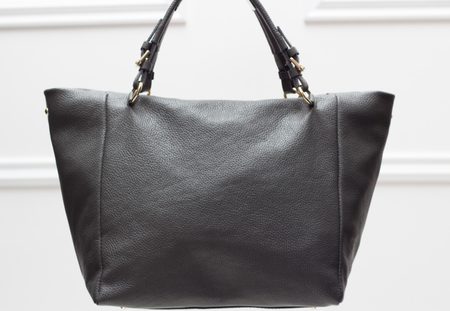 Real leather handbag Glamorous by GLAM - Grey -