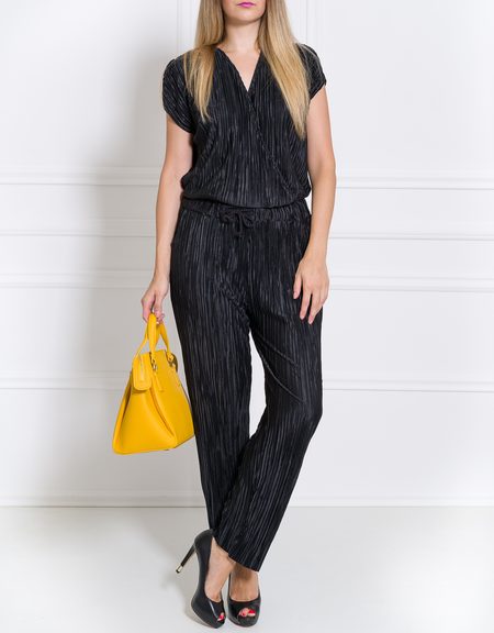 Damska skórzana torebka do ręki Tru Trussardi - żółty -