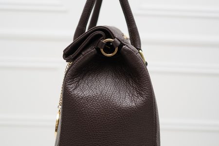 Real leather handbag Glamorous by GLAM - Brown -