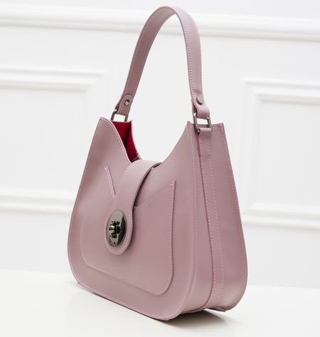 Real leather shoulder bag Glamorous by GLAM - Pink -