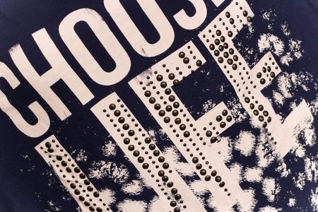 Dámské triko s nápisem - modré -