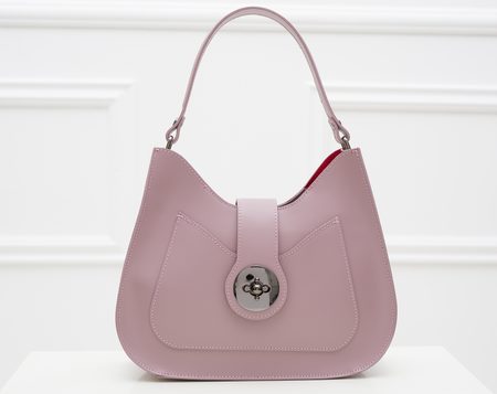 Real leather shoulder bag Glamorous by GLAM - Pink -